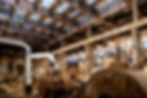 Interior photo of heritage building exposed HVAC system